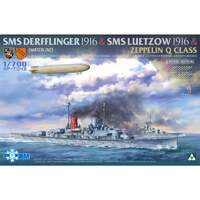 Takom 1/700 SMS Derfflinger 1916 & SMS Luetzow 1916 & Zeppelin Q Class (Limited Edition) [SP-7043]