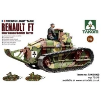 Takom 1/16 WWI Renault FT Char Tank - 1003 Plastic Model Kit