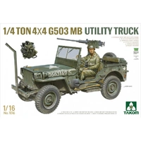 Takom 1/16 US WWII Quarter Ton 4X4 Utility Vehicle Plastic Model Kit [1016]
