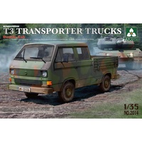 Takom 1/35 Bundeswehr T3 Transporter Trucks/ Double Cab Plastic Model Kit [2014]