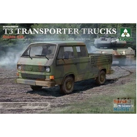 Takom 1/35 Bundeswehr T3 Transporter Trucks/ Double Cab Plastic Model Kit [2014]