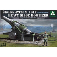 Takom 1/35 S?koda 42cm M.1917 Heavy Siege Howitzer with Erich von Manstein Plastic Model Kit [2018]