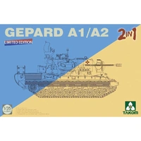 Takom 1/35 Bundeswehr Flackpanzer1 Gepard SPAAG A1/A2  2 in 1 Plastic Model Kit [2044X]