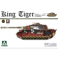 Takom 2045S 1/35 Sd.Kfz.182 King Tiger Henschel Turret w/Zimmerit and interior Plastic Model Kit
