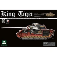 Takom 2046S 1/35 Sd.Kfz.182 King Tiger Porsche Turret w/Zimmerit and interior Plastic Model Kit