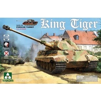 Takom 1/35 King Tiger Porsche Turret w/interior, without Zimmerit Plastic Model Kit 2074S