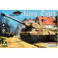 Takom 1/35 King Tiger Porsche Turret w/interior, without Zimmerit Plastic Model Kit 2074S