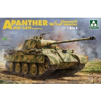Takom 1/35 WWII Sd.Kfz.171/267 Panther A Mid/late w/ Zimmerit/ full interior kit 2 in 1 2100