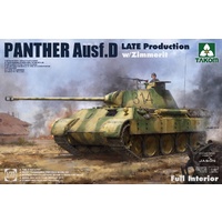 Takom 1/35 Sd.Kfz.171 Panther Ausf.D Late w/ Zimmerit/full interior Plastic Model Kit 2104