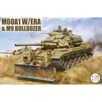 Takom 1/35 M60A1 w/ERA&M9 Bulldozer Plastic Model Kit 2142