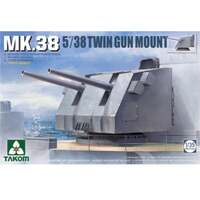 Takom 1/35 MK.38 5''/38 Twin Gun Mount (Metal barrel) Plastic Model Kit 2146