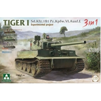 Takom 1/35 Tiger I Sd.Kfz.181 Pz.Kpfw.VI.Ausf.E Experimental project 3 in 1 Plastic Model Kit