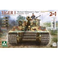 Takom 1/35 Tiger I Sd.Kfz.181 PZ.Kpfw.VI Ausf.E "Michael Wittman's Tiger" Normandy 1944 Late/Late Command-Production w/ Zimmerit (2 in 1) Plastic Mode