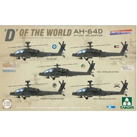 Takom 1/35 "D" Of the World AH-64D Apache Longbow Attack Helicopter Limited Edition Plastic Model Kit
