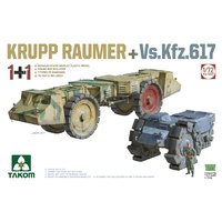 Takom 5007 1/72 Krupp Raumer+Vs.Kfz.617 (1+1) Plastic Model Kit