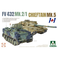 Takom 5008 1/72 FV 432 MK.2/1+Chieftain MK.5 (1+1) Plastic Model Kit