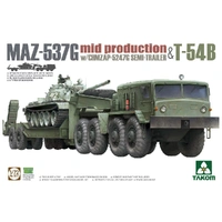 Takom 1/72 MAZ-537G w/ChMZAP-5247G Semi-trailer mid production & T-54B Plastic Model Kit 5013