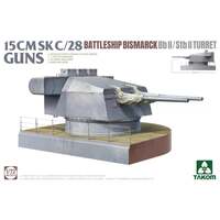 Takom 1/72 15 CMSK C/28 Battleship Bismarck BB II/STB II Turret Plastic Model Kit [5014]