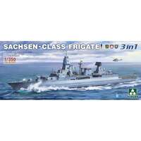 Takom 1/350 Sachsen-Class Frigate 3 In 1 Plastic Model Kit [6001]