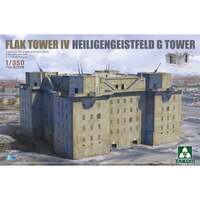 Takom 1/350 Flak Tower IV Heiligengeistfeld G Tower Plastic Model Kit 6005