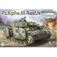 Takom 8005 1/35 Pz.Kpfw.III Ausf.N mit Schürzen Plastic Model Kit