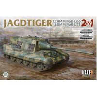 Takom 1/35 Jagdtiger 128 mm Pak L66 & 88mm Pak L71 2 in 1 Plastic Model Kit [8008]