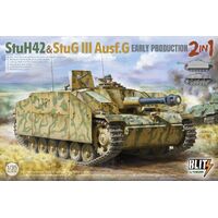 Takom 1/35 StuH 42 & StuG III Ausf.G Early Production 2 in 1 Plastic Model Kit [8009]