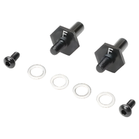 TLR Aluminium Front Axle Set, Black, 22S Sprint Car