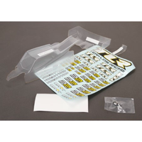 TLR 22 3.0 Clear Body & Wing with Stickers, TLR330004