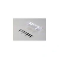 TLR Polycarbonate Wing, Pre Cut, Clear, 8X Elite