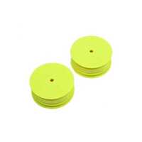 TLR Front Wheel, Stiffezel, 12mm Hex, Yellow, 2pcs, 22 5.0 SR