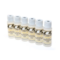 TLR Silicone Shock Oil 2oz 6pk, 17.5, 22.5, 27.5, 32.5, 37.5, 42.5wt