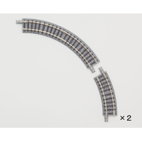 Tomix N Curve Track 4-1/16" Radius, 2 Each 30 & 60° Sections