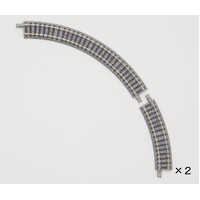 Tomix N Curve Track 5-1/2" Radius, 2 Each 30 & 60° Sections