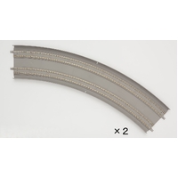 Tomix N Curved Double Slab Track 18-5/16" 465mm & 16-7/8" 428mm Radius, 45° (2)