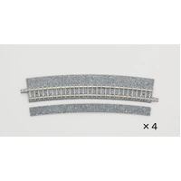 Tomix N Curve Wide PC Track 21-5/16" 541mm Radius, 15° (4)
