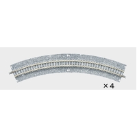 Tomix N Curve Wide PC Track 11" 280mm Radius, 45° (4)
