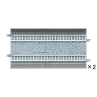 Tomix N Slab Straight Double Track 5-1/2" 140mm (2)