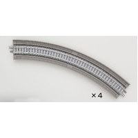 Tomix N Overhead Viaduct Curve Track 11" Radius, 45°(4)