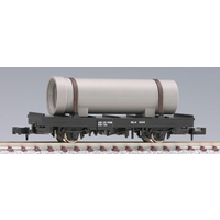 Tomix N Flat Car 4 Wheel with Pipe TO2721