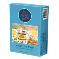 The Puzzle Collab Vegemite and Cats 99pc Micro Jigsaw Puzzle