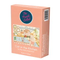 The Puzzle Collab Cat in The Kitchen 99pc Micro Jigsaw Puzzle