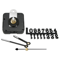 Clock Movement/Mechanism 15mm Shaft w/ Hands & Numbers