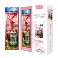 Tonecheer Sakura's Travel 3D Book Nook Kit