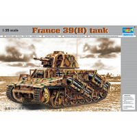 Trumpeter 1/35 France 39(H) TANK SA 38  37mm gun 00352