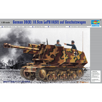 Trumpeter 1/35 German 39h 105 mm LeFH18 auf Geschutzwagen 00353 Plastic Model Kit