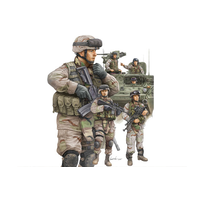 Trumpeter 1/35 Modern U.S. Army Armor Crewman & Infantry