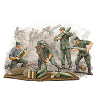 Trumpeter 1/35 German Field Howitzer Gun Crew 00426 Plastic Model Kit