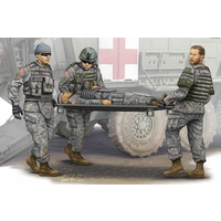 Trumpeter 1/35 Modern U.S. Army - Stretcher Ambulance Team Plastic Model Kit 00430