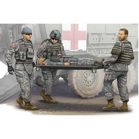 Trumpeter 1/35 Modern U.S. Army - Stretcher Ambulance Team Plastic Model Kit 00430